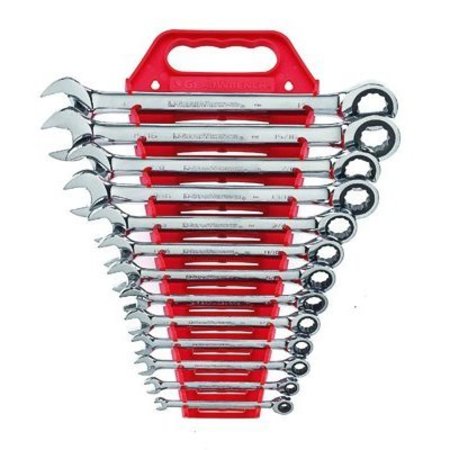 APEX TOOL GROUP WRENCH SET COMBO RATCH SAE 12 PT 13 PC GWR9312